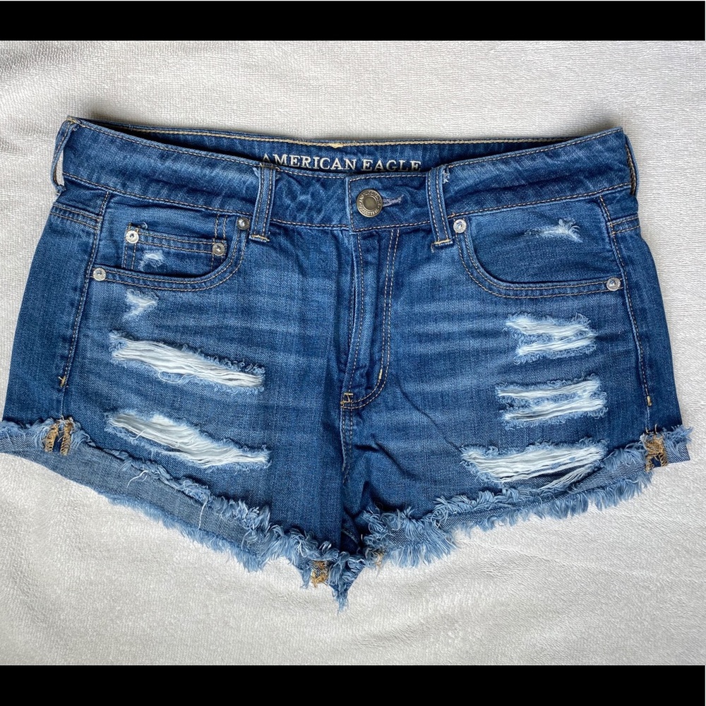 American Eagle Outfitters Distressed Denim Shorts